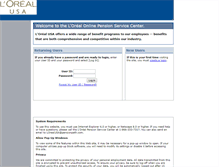 Tablet Screenshot of loreal.pensionpath.com